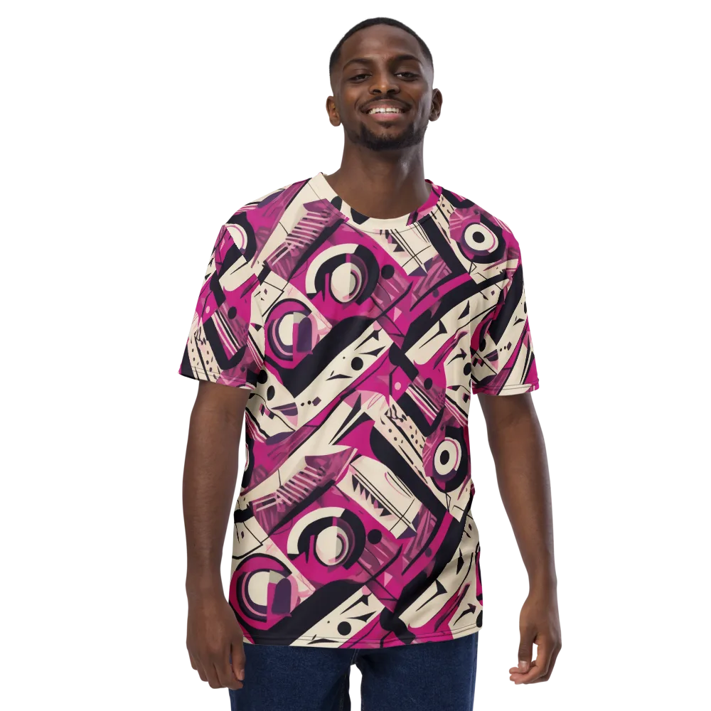 Angular Pulse on Men's Crew Neck T-Shirt — Front