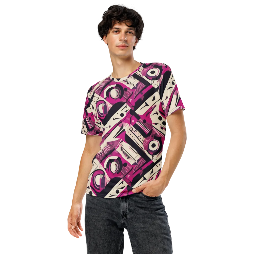 Angular Pulse on Men's Crew Neck T-Shirt — Front