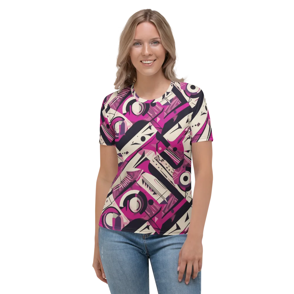 Angular Pulse on Women's Crew Neck T-Shirt — Front