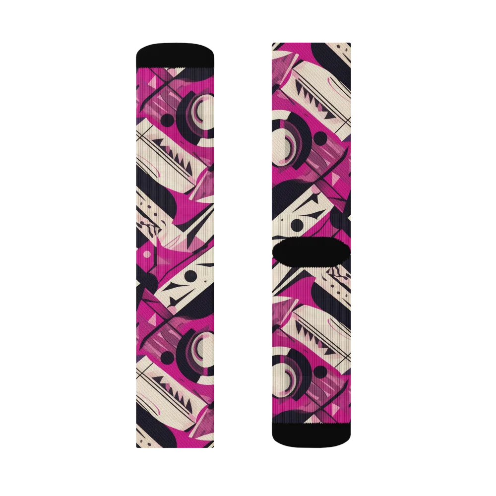 Angular Pulse on Socks — Left Sock