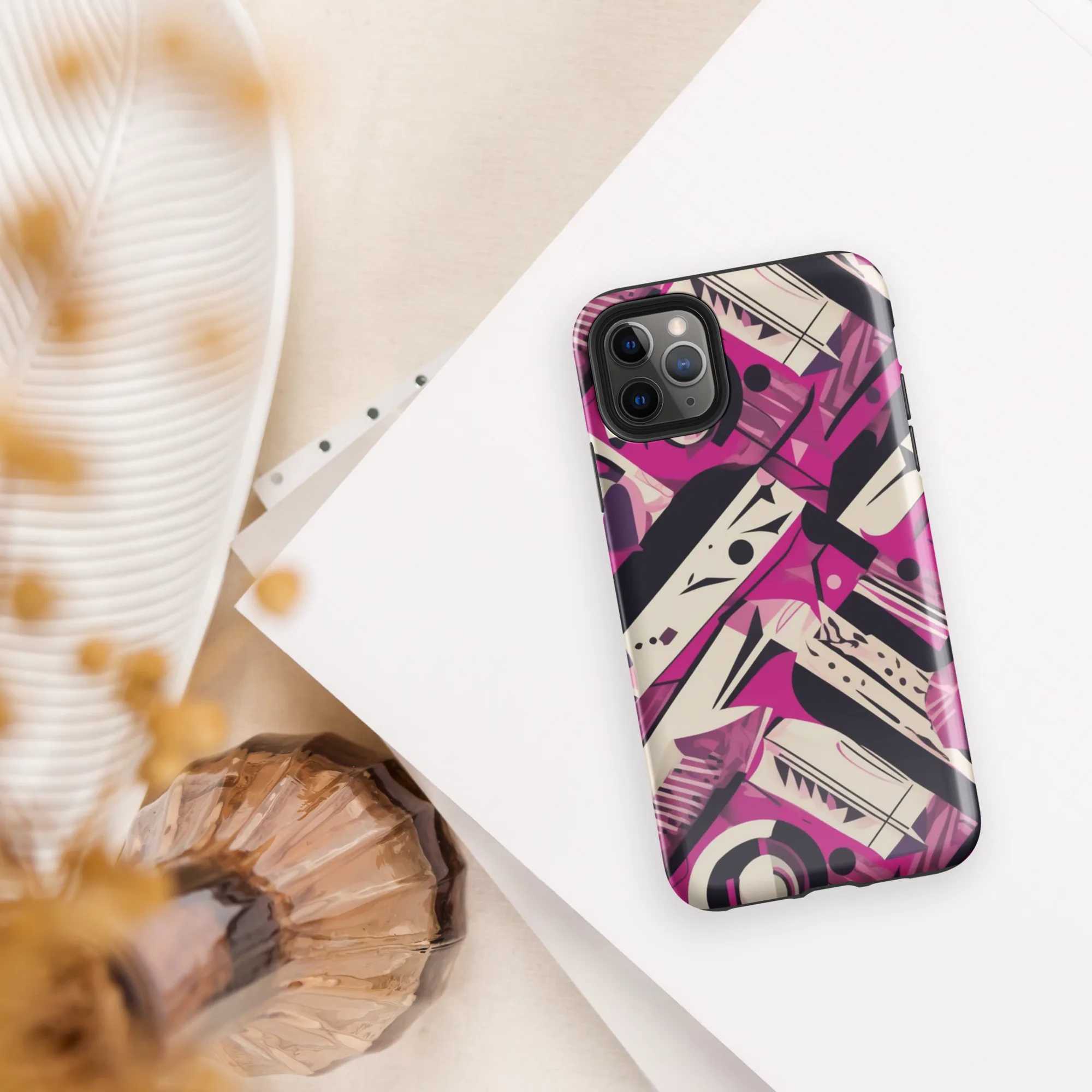 Angular Pulse on Tough Case for iPhone® — Front