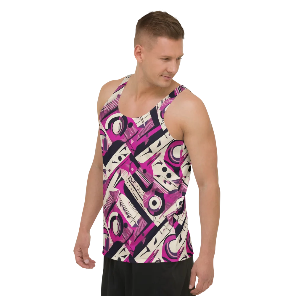 Angular Pulse on Men's Tank Top — Left Front