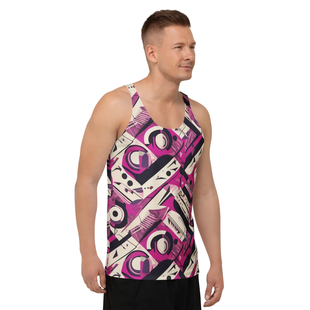 Angular Pulse on Men's Tank Top — Right Front
