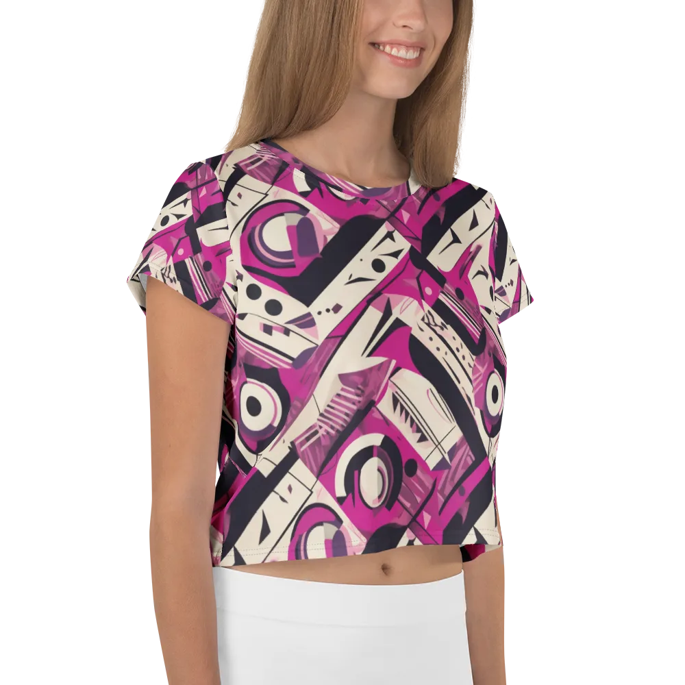 Angular Pulse on Crop Tee — Right