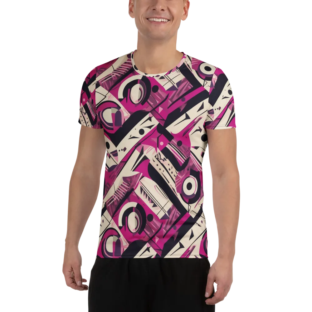 Angular Pulse on Men's Athletic T-Shirt — Front