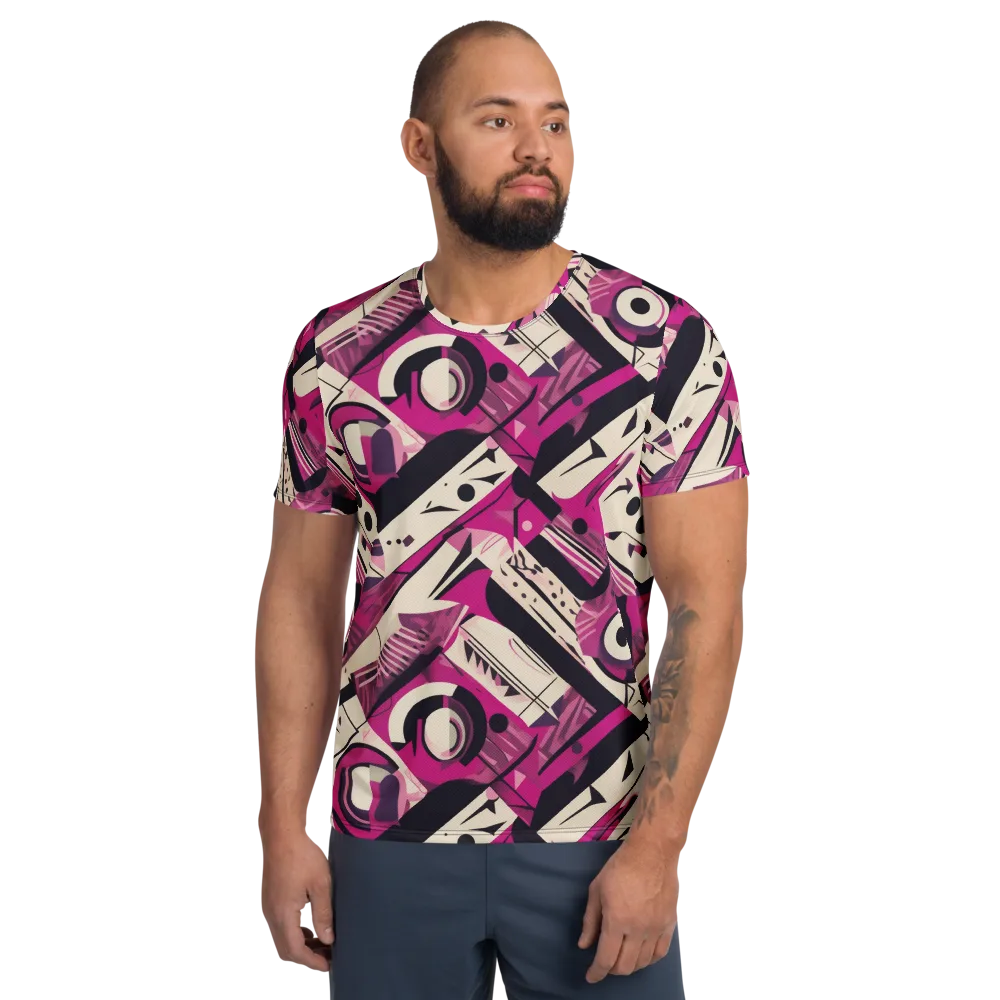 Angular Pulse on Men's Athletic T-Shirt — Front
