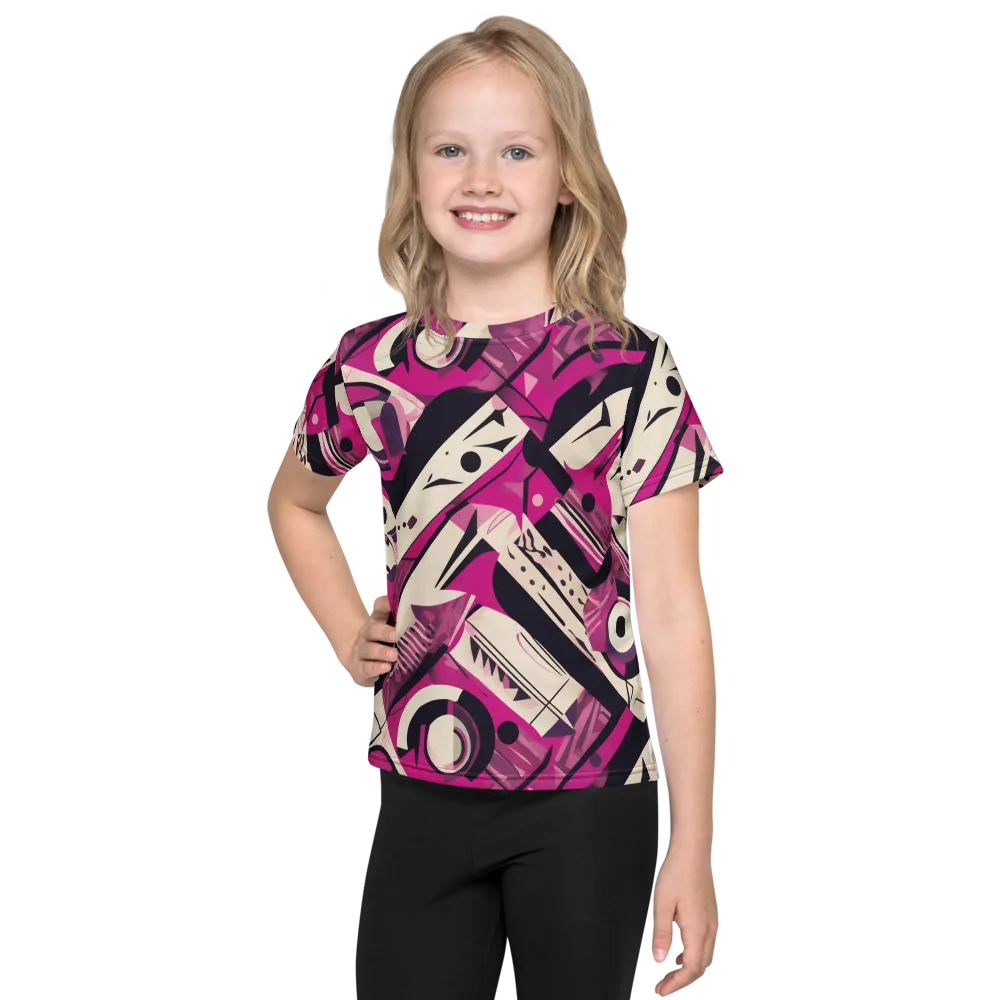 Angular Pulse on Kids Crew Neck T-Shirt — Front