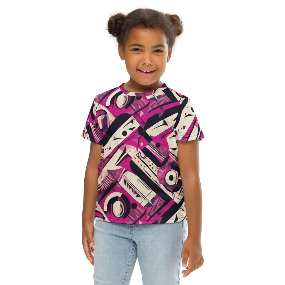 Angular Pulse on Kids Crew Neck T-Shirt — Front