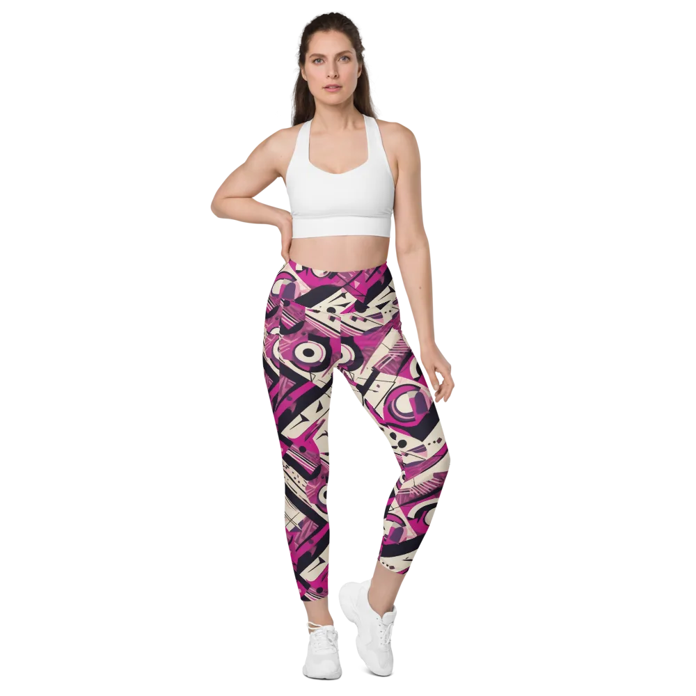Angular Pulse on Leggings with Pockets — Front