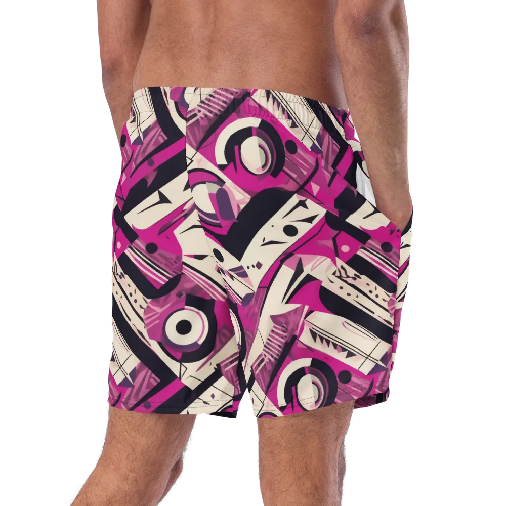 Angular Pulse on Swim Trunks — Right Back