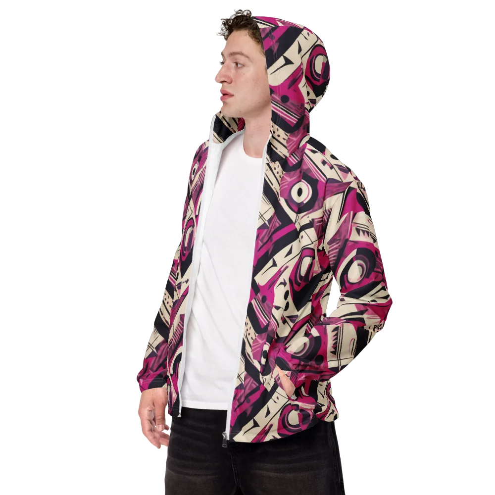 Angular Pulse on Men's Windbreaker — Left Front