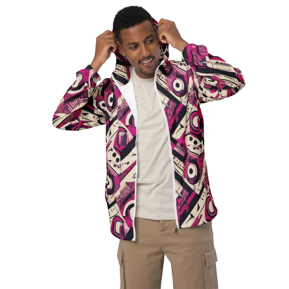 Angular Pulse on Men's Windbreaker — Front