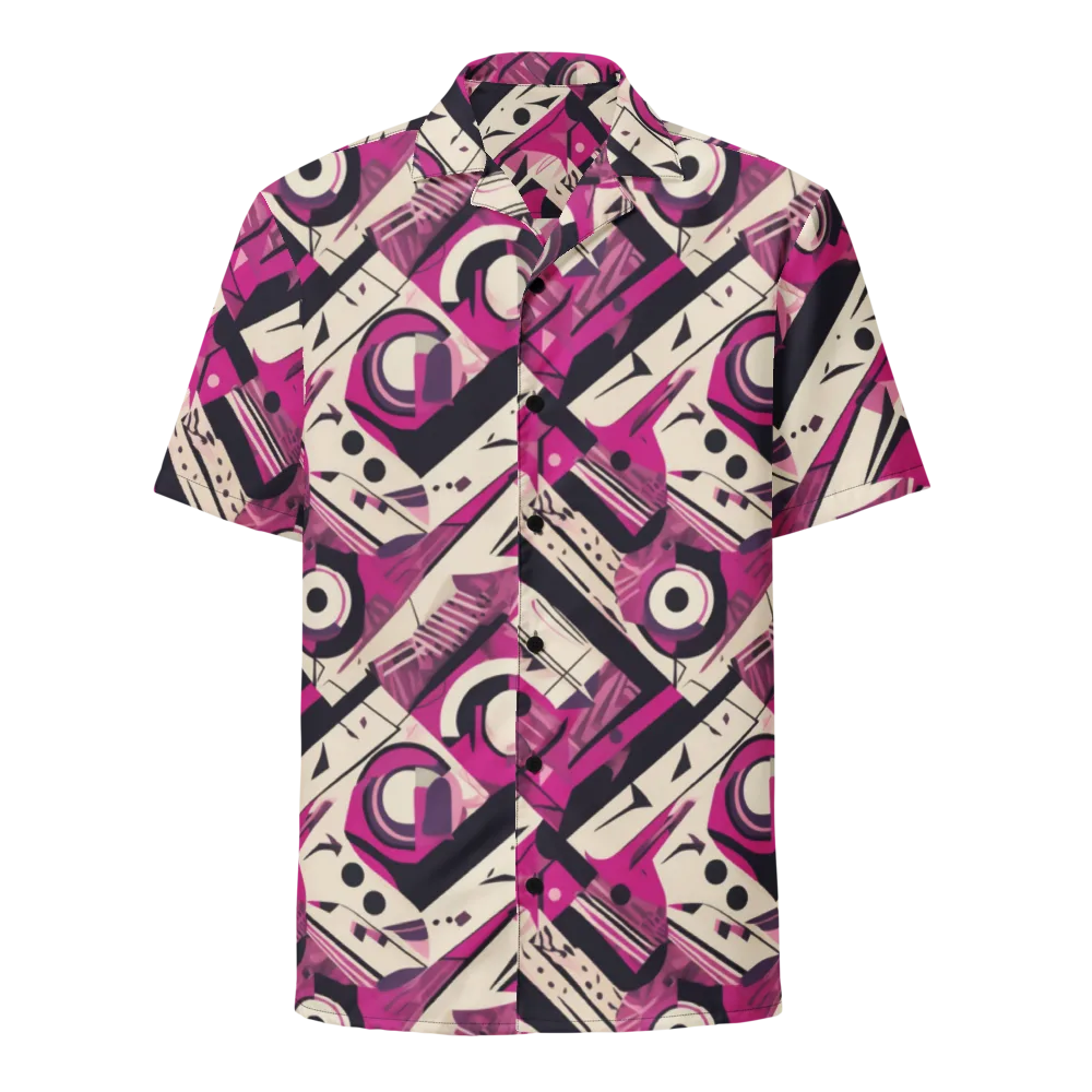 Angular Pulse on Button Shirt — Front