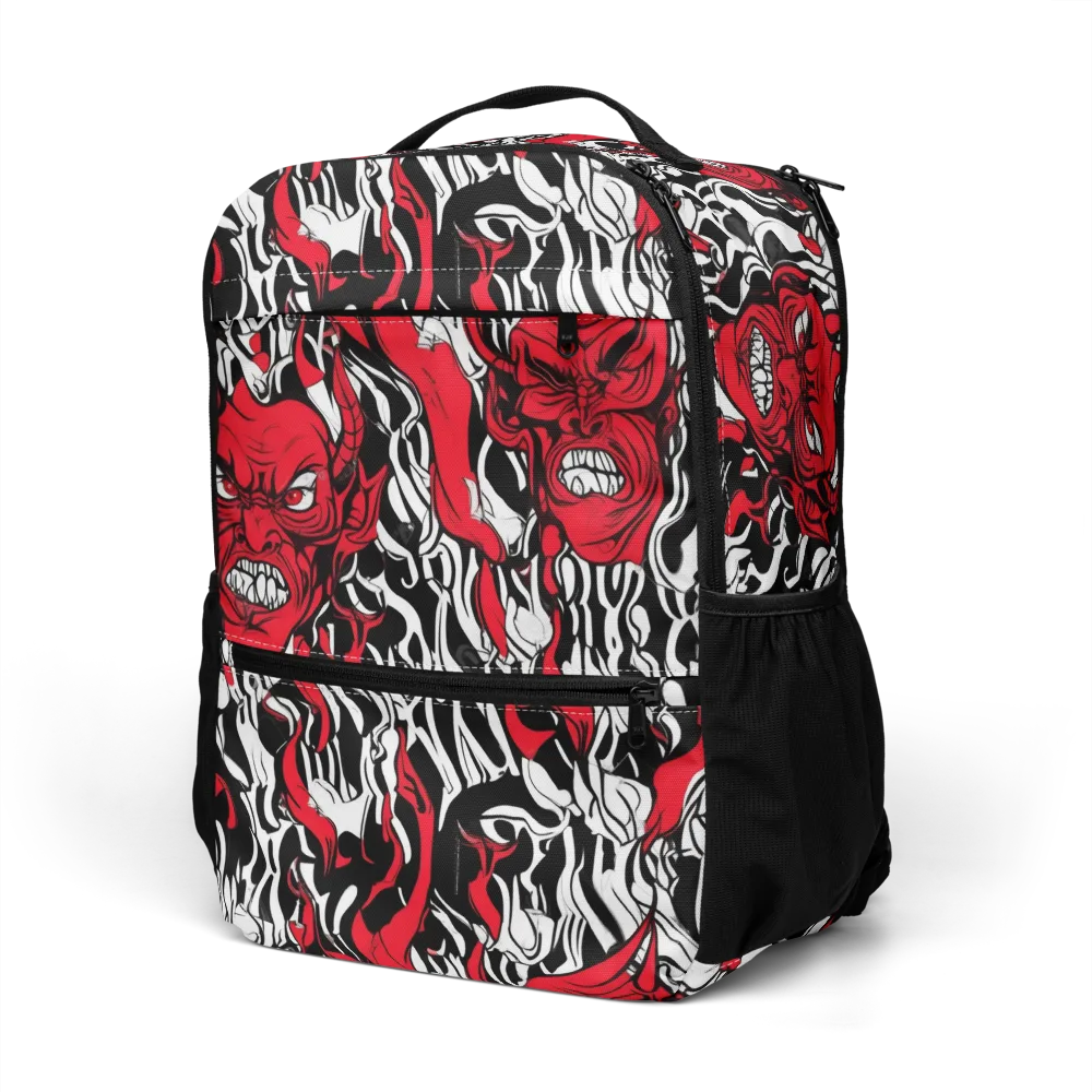 Devil’s Rorschach on Utility Backpack — Left Front