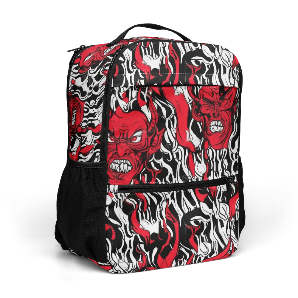 Devil’s Rorschach on Utility Backpack — Right Front