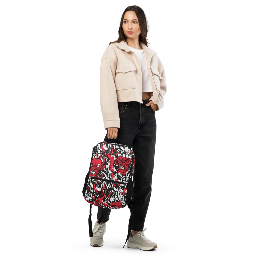 Devil’s Rorschach on Utility Backpack — Front