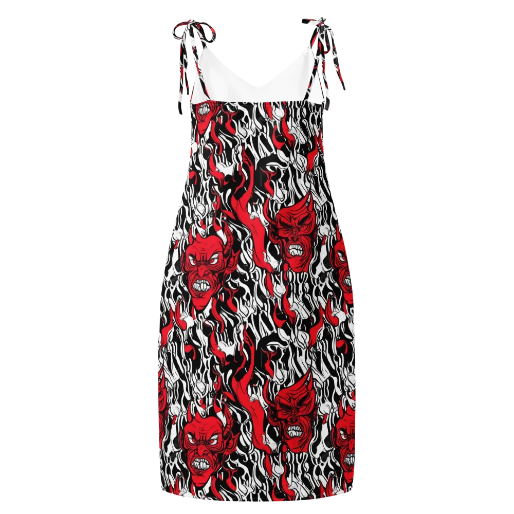Devil’s Rorschach on Slip Dress — Back