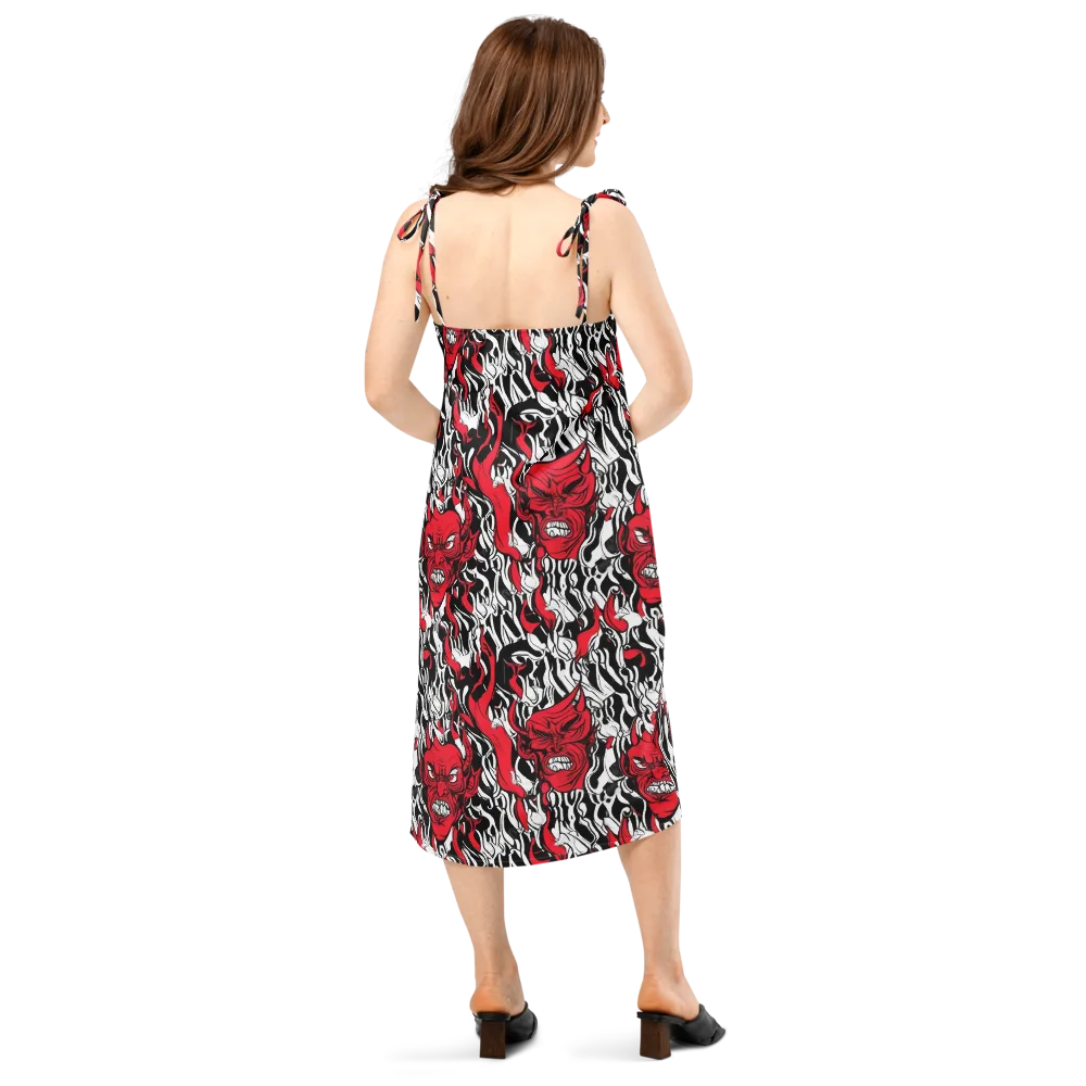 Devil’s Rorschach on Slip Dress — Back