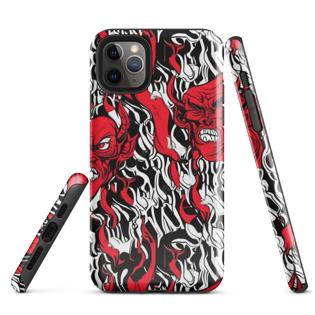 Devil’s Rorschach on Tough Case for iPhone® — Front