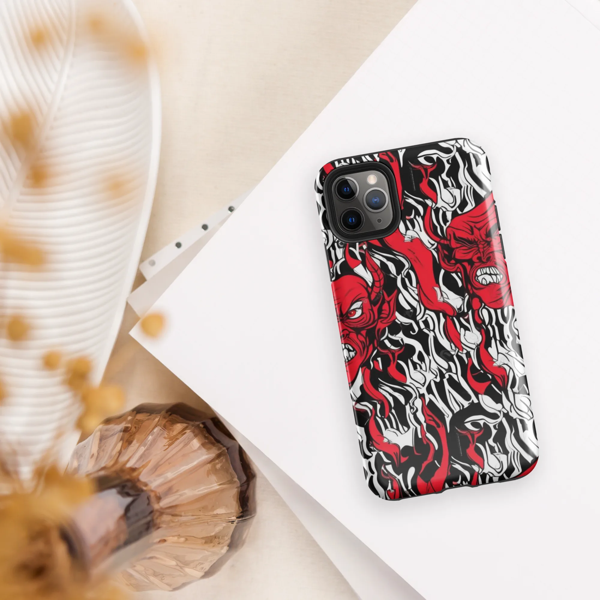 Devil’s Rorschach on Tough Case for iPhone® — Front