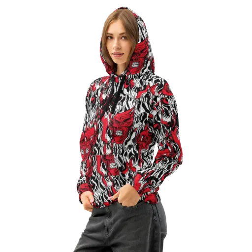 Devil’s Rorschach on a Cotton Hoodie