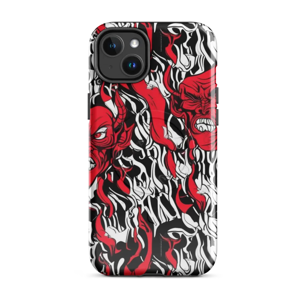 Devil’s Rorschach on MagSafe Tough Case for iPhone® — Front