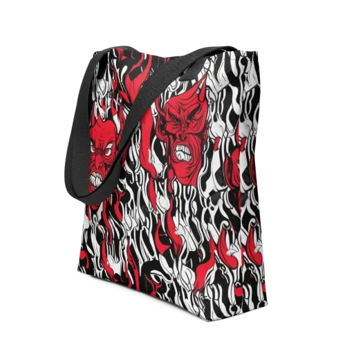 Devil’s Rorschach on a Tote Bag