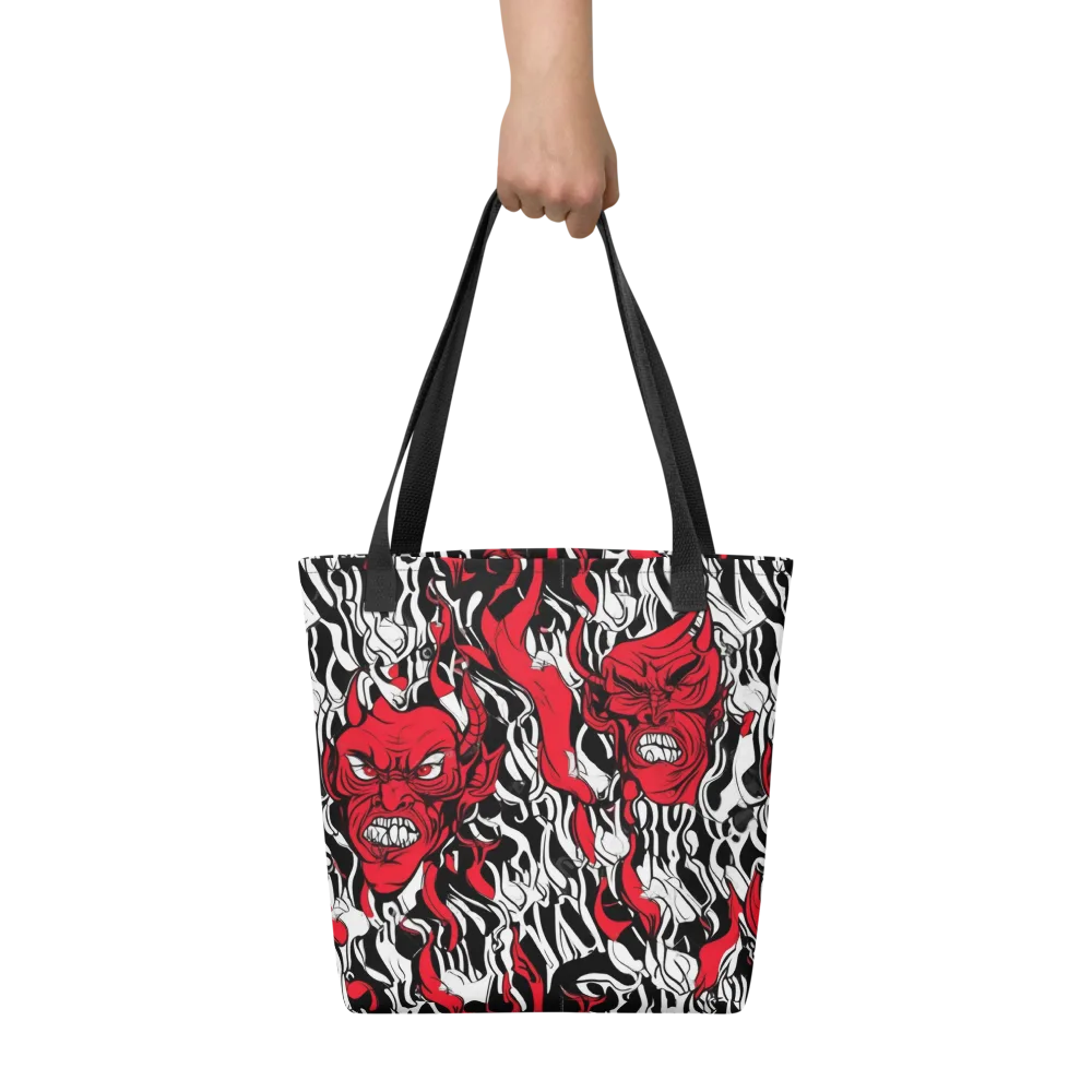 Devil’s Rorschach on Tote Bag — Front