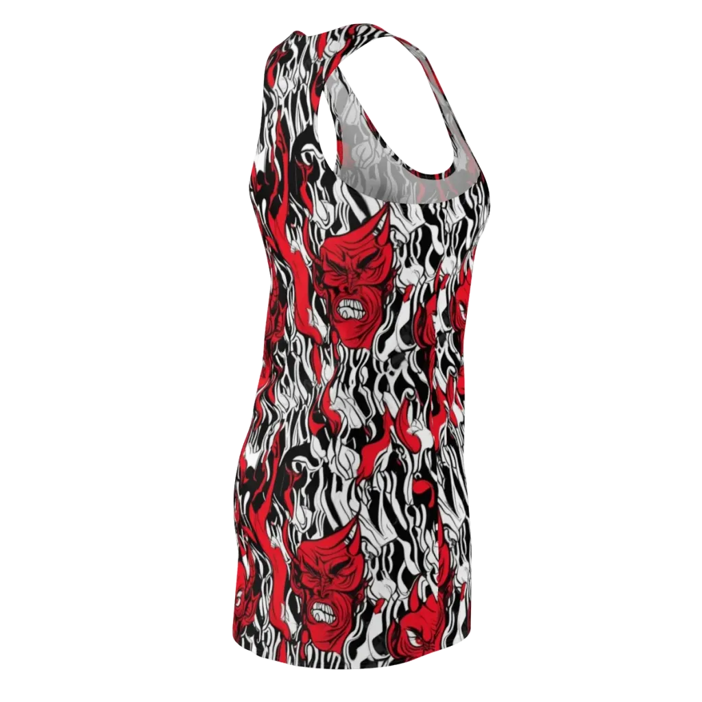 Devil’s Rorschach on Racerback Dress — Back Side