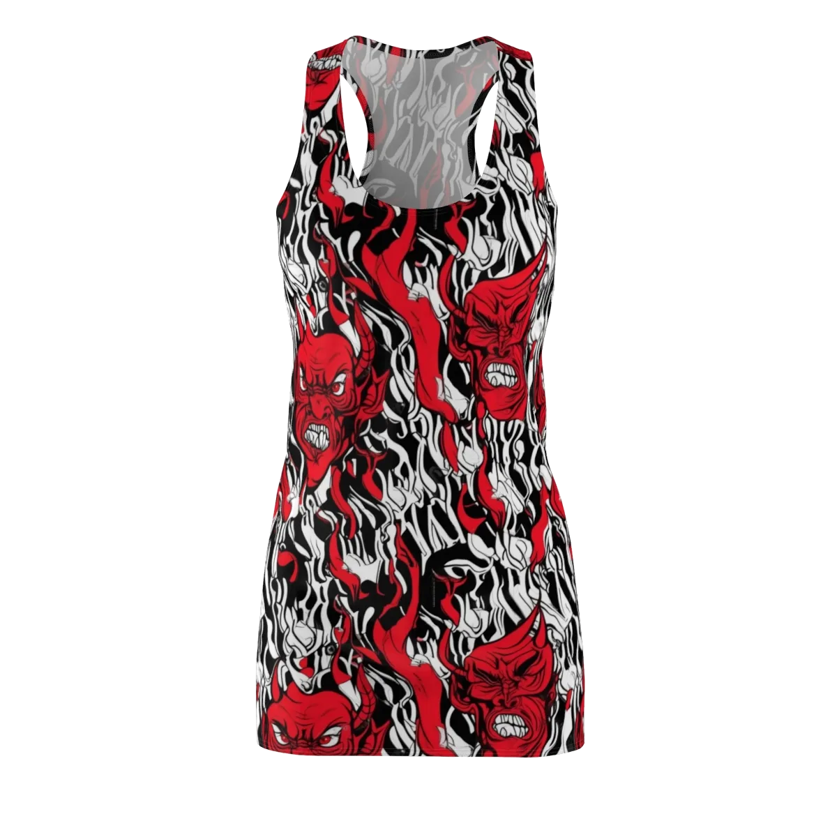 Devil’s Rorschach on Racerback Dress — Front