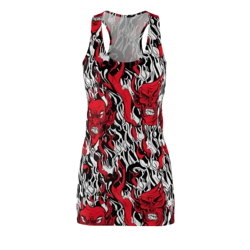 Devil’s Rorschach on a Racerback Dress