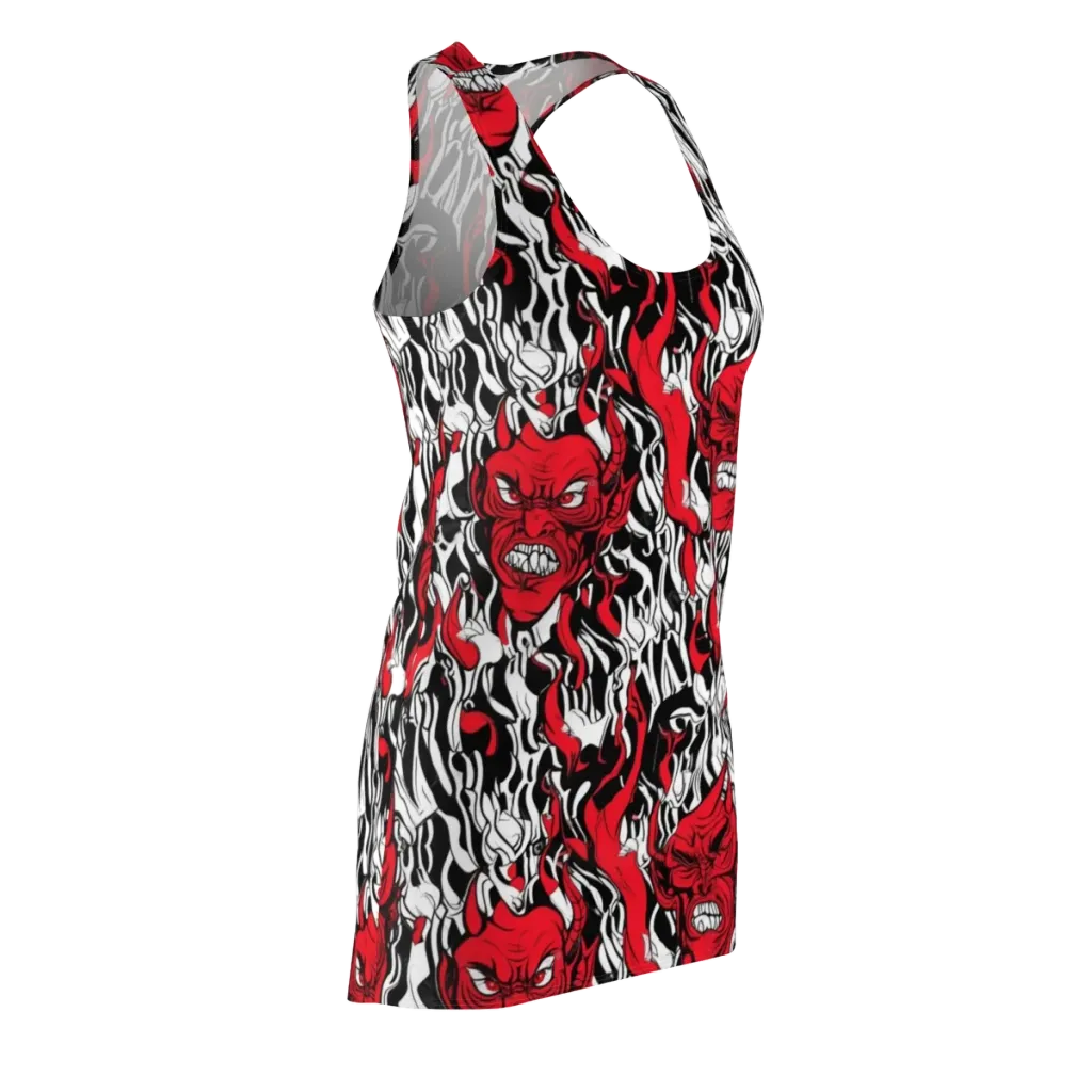 Devil’s Rorschach on Racerback Dress — Front Side