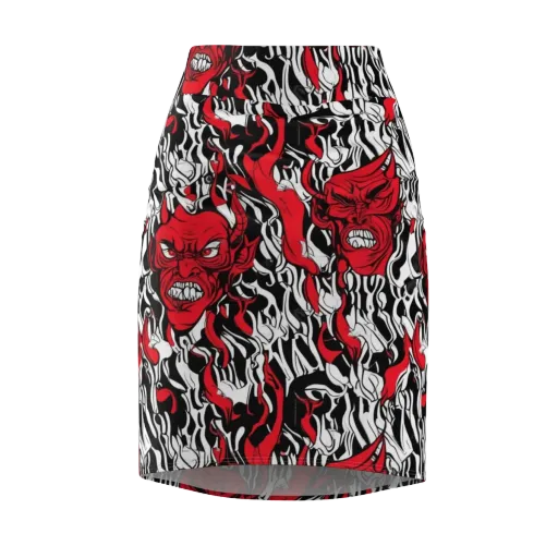 Devil’s Rorschach on a Pencil Skirt