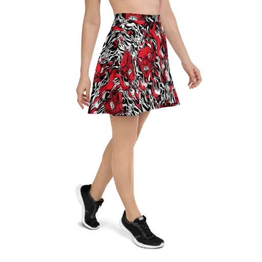 Devil’s Rorschach on a Skater Skirt