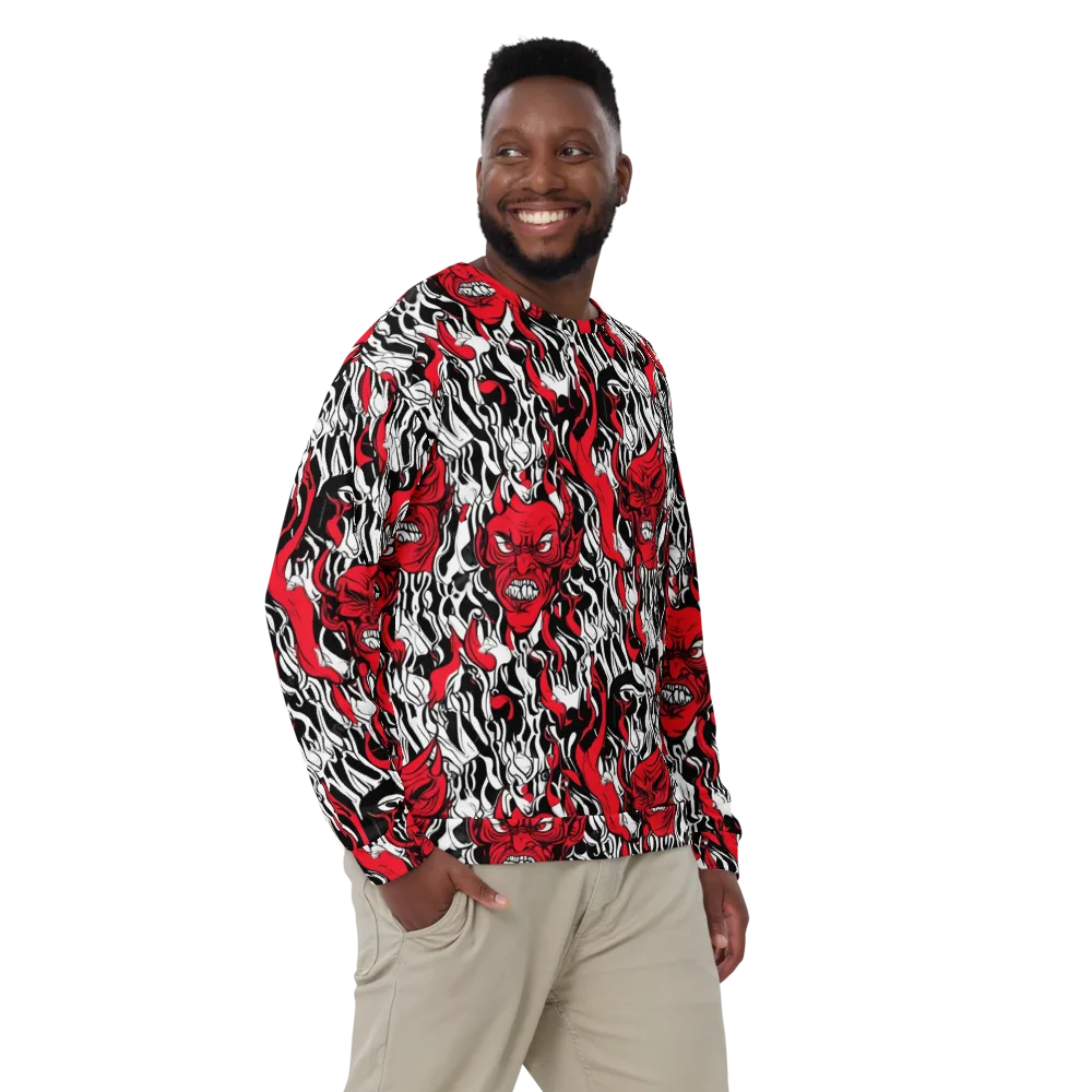 Devil’s Rorschach on Sweatshirt — Front