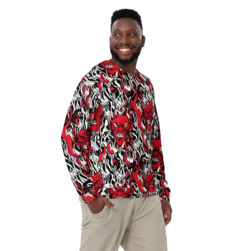 Devil’s Rorschach on a Sweatshirt