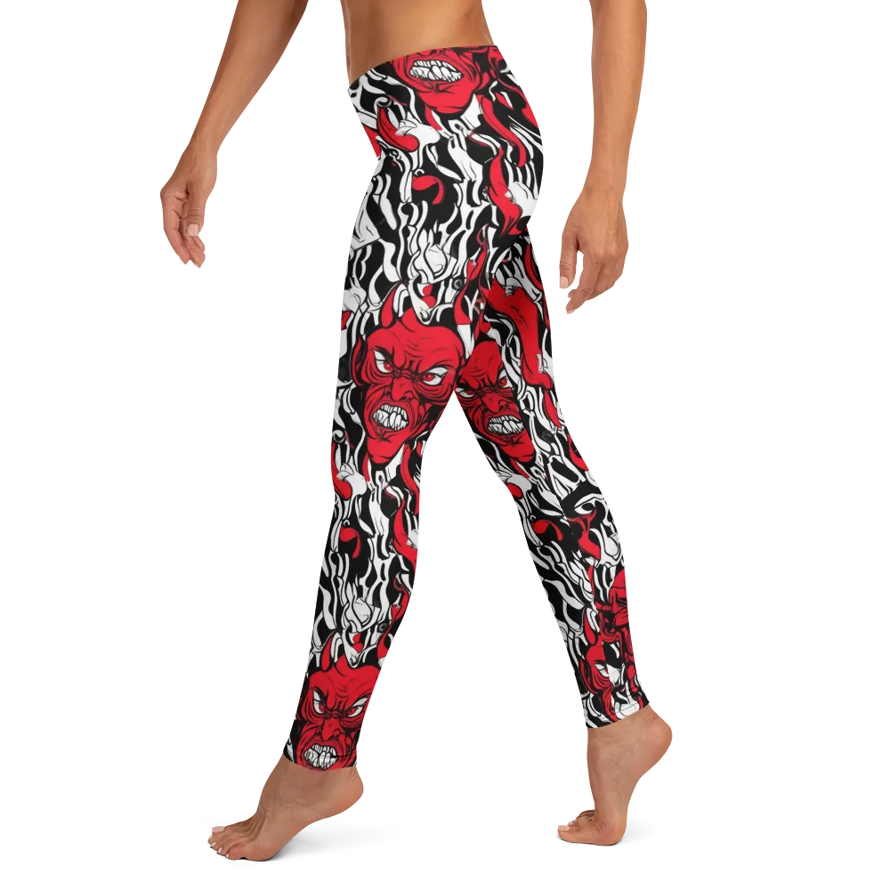 Devil’s Rorschach on Leggings — Left