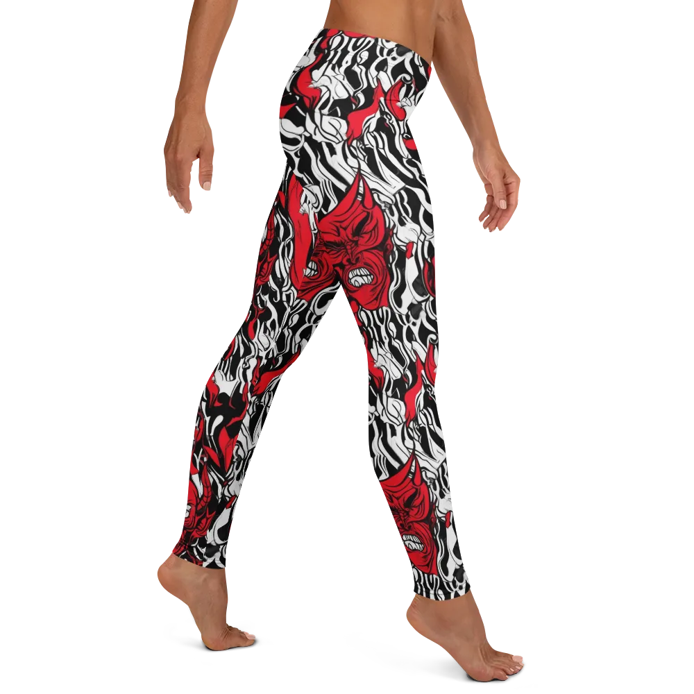 Devil’s Rorschach on Leggings — Right