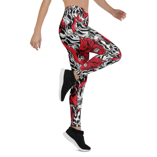 Devil’s Rorschach on a Leggings