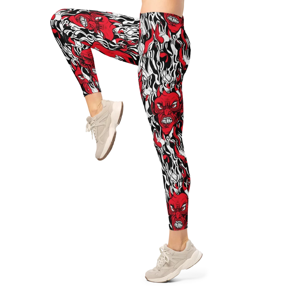 Devil’s Rorschach on Leggings — Left