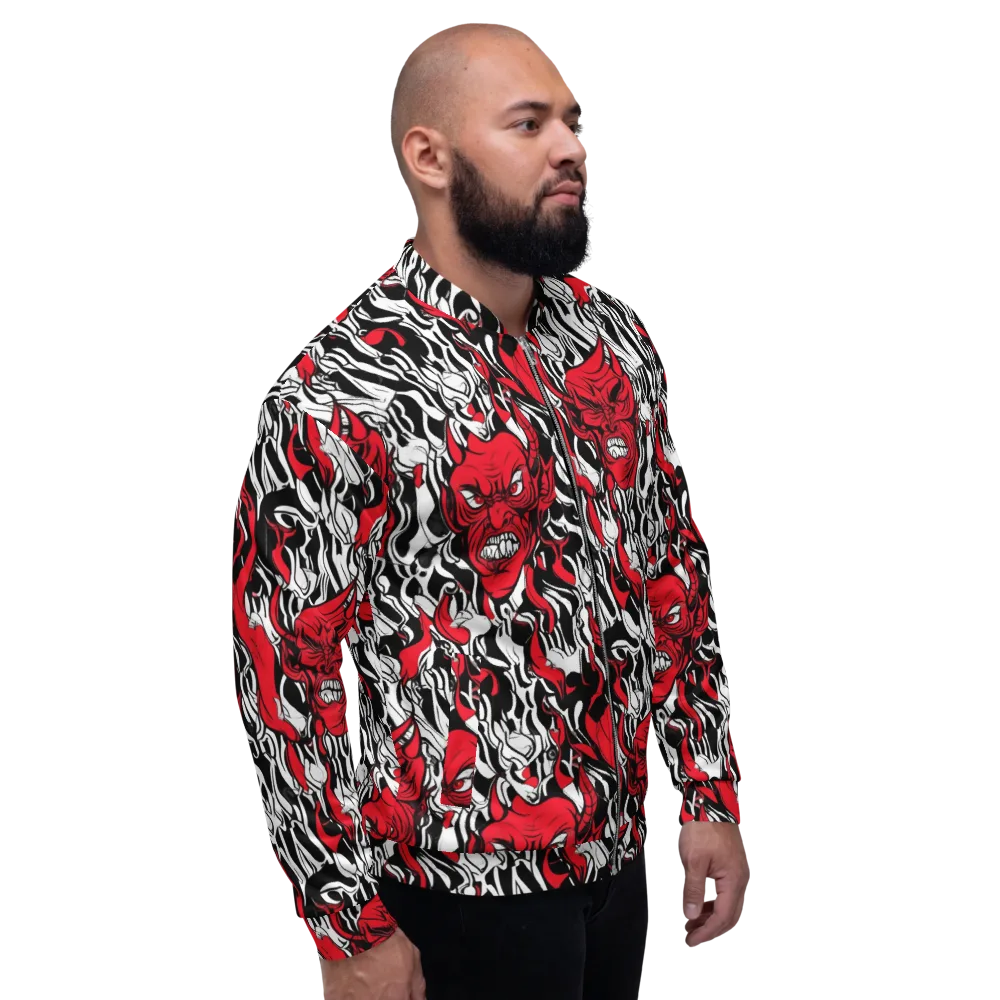 Devil’s Rorschach on Bomber Jacket — Right
