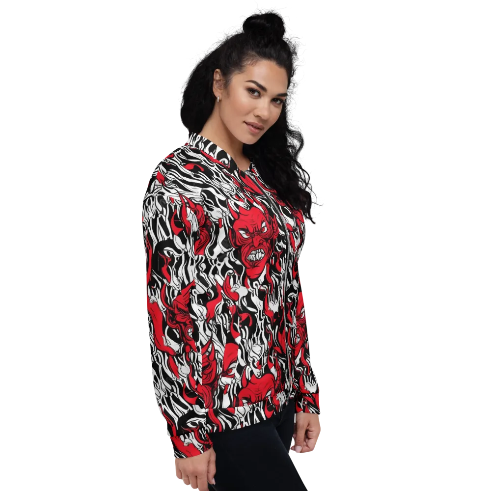 Devil’s Rorschach on Bomber Jacket — Right