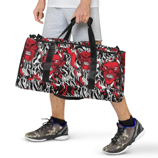 Devil’s Rorschach on a Duffle Bag
