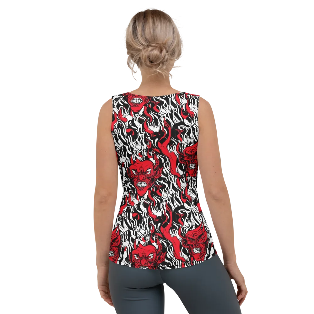 Devil’s Rorschach on Women's Tank Top — Back