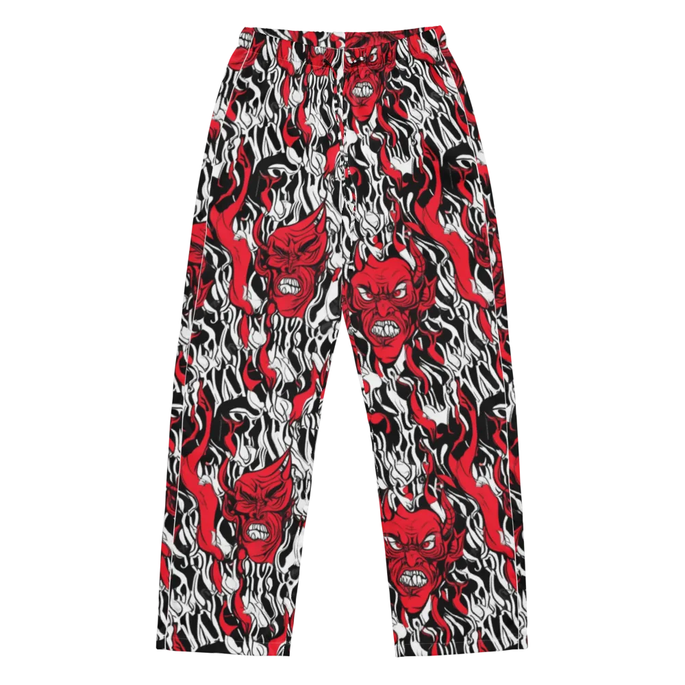 Devil’s Rorschach on Women's Pajama Pants — Front