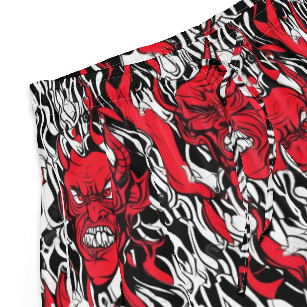 Devil’s Rorschach on Women's Pajama Shorts — Product details