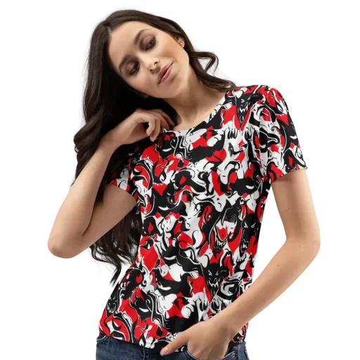 Inferno Bestiary on a Women's Crew Neck T-Shirt