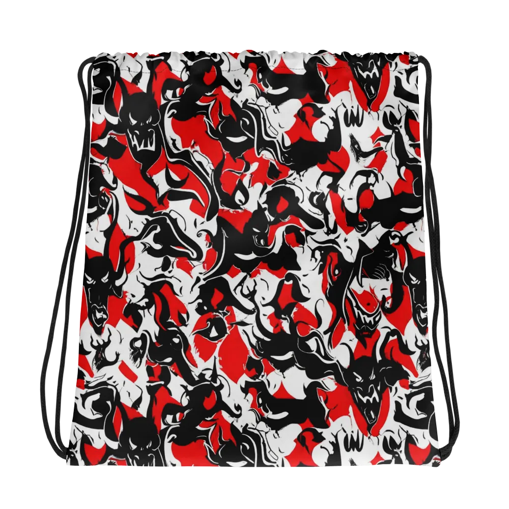 Inferno Bestiary on Drawstring Bag — Photo