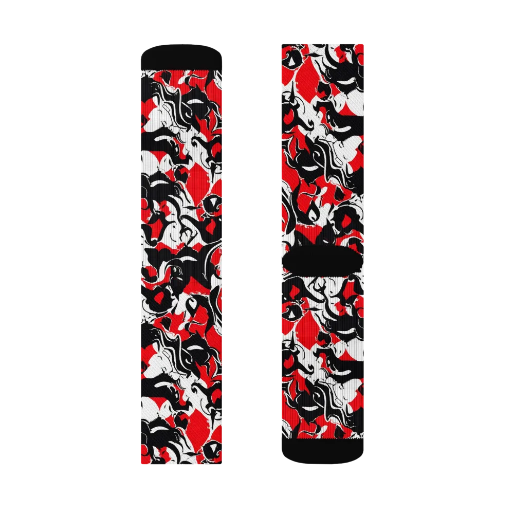 Inferno Bestiary on Socks — Left Sock