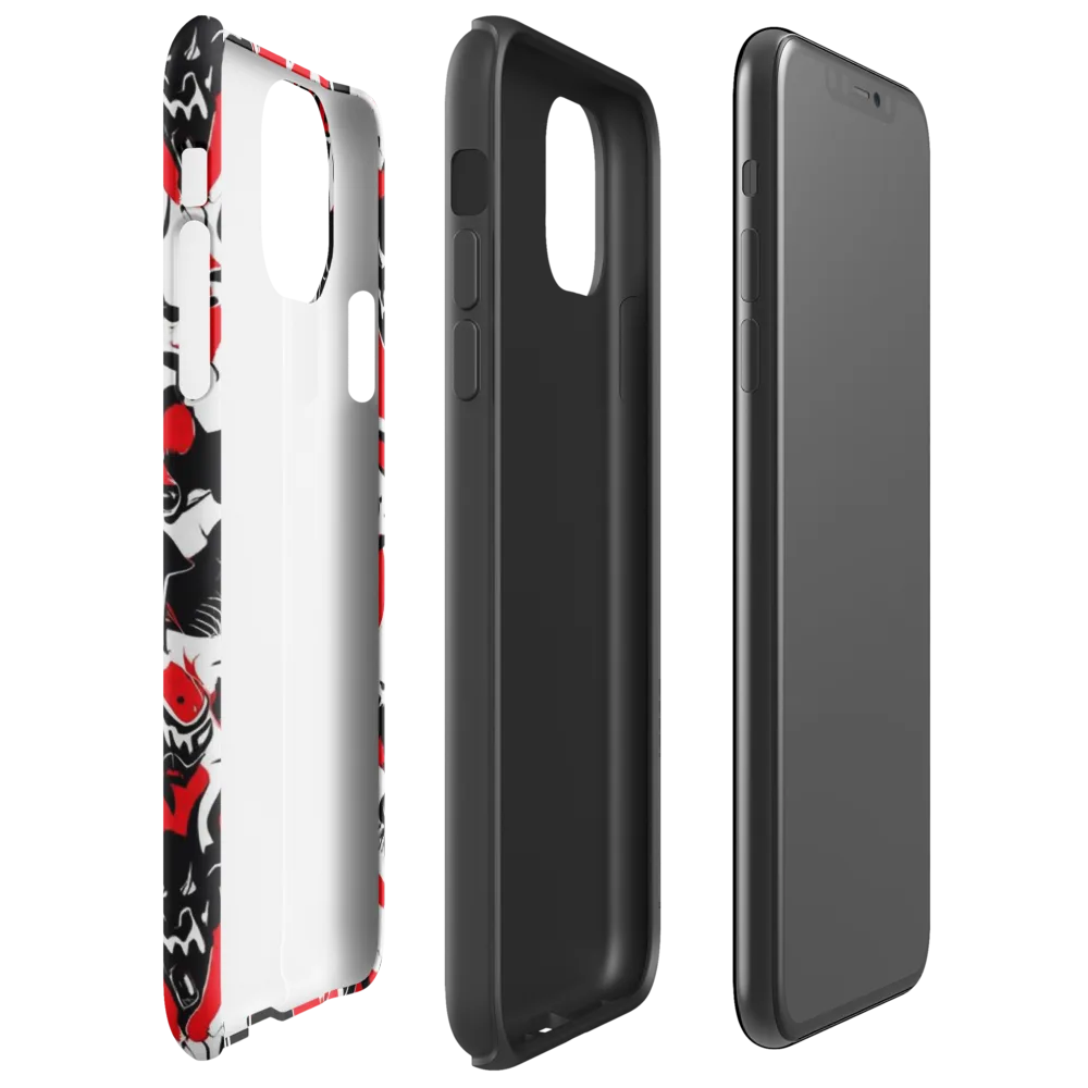Inferno Bestiary on Tough Case for iPhone® — Right